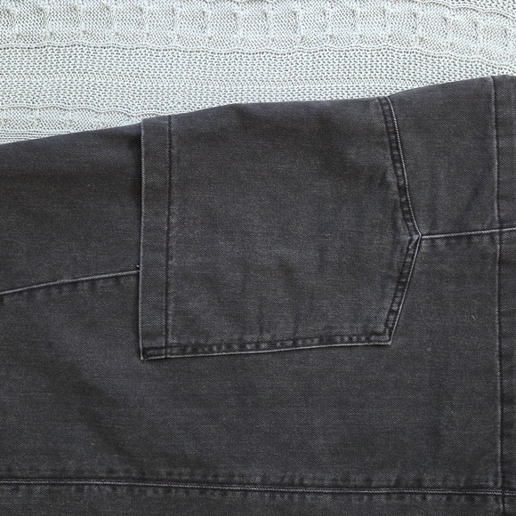 WE THE FREE High Roller Skirtall Large Mineral Black Free People EUC - Picture 6 of 9